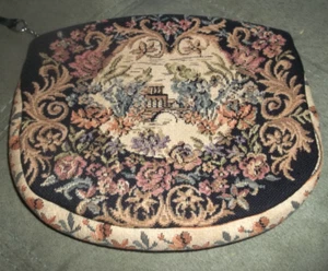 Evening Bag 1940's Petit Point Tapestry Clutch - Pre-Owned Nostalgic Classic - Picture 1 of 4