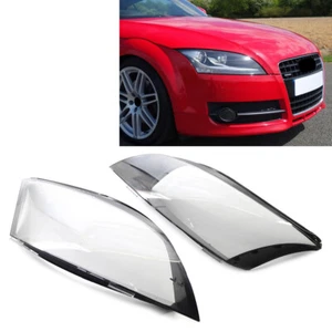 Car Headlight Lens Lampshade Indicator Lamp Cover For Audi TT Roadster 08-14 - Picture 1 of 12