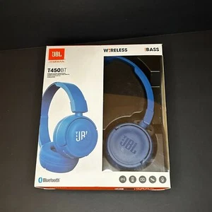 NEW JBL TUNE450BT Headphones Blue OPEN BOX - Picture 1 of 4
