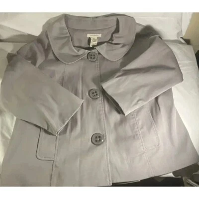 Vertigo Paris Gray Cropped Lined Jacket Blazer w/Buttons W Size XL 3/4 Sleeve - Image 1 of 4