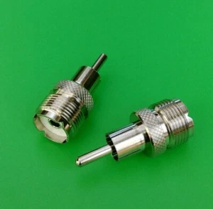(5 PCS) UHF Female to RCA Male Connector - USA Seller - Picture 1 of 2