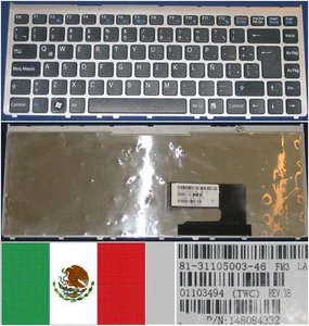 Teclado Qwerty Latino Sony Vaio Vgn-Fw Fw17 01103494 81-31105003-46 148084332 - Imagen 1 de 1