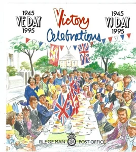 ISLE OF MAN 1995 POST OFFICE VICTORY CELEBRATIONS 1945 VE & VJ DAY STAMP PACK - Picture 1 of 1