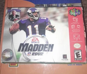 Nintendo 64 Madden NFL 2002 BOX & MANUAL ONLY - Picture 1 of 3
