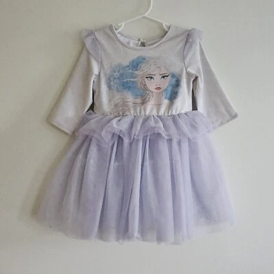 Vestido de Fiesta Disney Pippa & Julie Frozen Elsa Tutú Tul, Talla 4 Foto 1 de 4