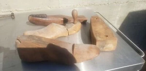 colección de moldes de zapatos zapatero de madera vintage - Imagen 1 de 12