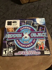 Hidden Object Classic Adventures III 3 Game 8 Pack PC Windows XP Vista 7 8 10 - Foto 1 di 2