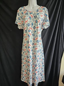 Lands End Women's LOBSTER Blue Crab T-Shirt Maxi Size XL Christmas - Picture 1 of 7