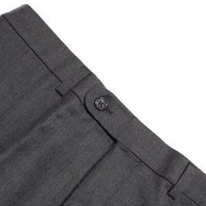 Jack Victor NWOT Super 110's Wool Dress Pants Size 35R US Haze In Gray Melange - Picture 1 of 12