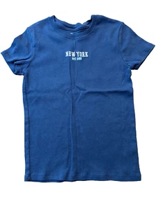 Girl's short sleeve navy t-shirt short sleeve size XL 14 Art Class New York NYC - Picture 1 of 2