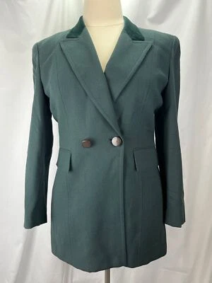 Blazer Christian Dior vintage verde esmeralda, para mujer talla 12 Foto 1 de 4