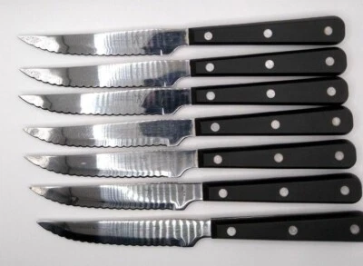 J.A .Henckels International Eversharp Stainless Steel 5" Blade Steak Knives Lot7 - Image 1 of 4