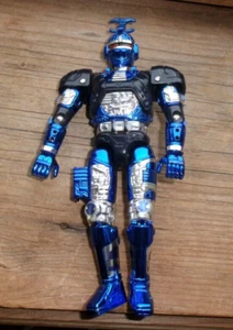 VINTAGE BANDAI 1996 Power Ranger Metallic Blue Silver Action Figure RARE SO24 - Picture 1 of 2