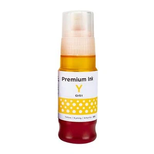 1 Bouteille d'encre Jaune 70ml pour remplacer Canon GI-51Y Compatible/non-OEM - Bild 1 von 3
