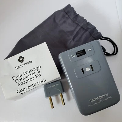 Samsonite путешествий двойной мощности конвертер и адаптер набор с чехлом #1393 SA1393CG - Изображение 1 из 4