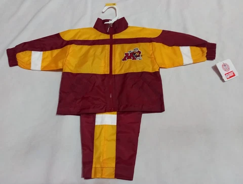 Minnesota Golden Gophe Jump Ball Club TODDLER Track Suit 12M Jacket + Pants Cover