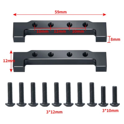 For Tamiya King 1:14 RC Tractor Truck Alloy Front Bumper Steering Servo Mount - Image 1 of 4