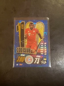 2021 Topps Match Attax David Alaba Bayern Munich 100 Club Blue Refractor #CL4 - Picture 1 of 2