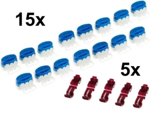 15 Kabel Verbinder + 5 Anschlussklemmen für Landroid Worx S** M** L** - 3M - Box - Picture 1 of 1