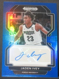 Jaden Ivey 2022-23 Panini Prizm Draft Autograph Rookie Blue (35/149) Pistons - Bild 1 von 2