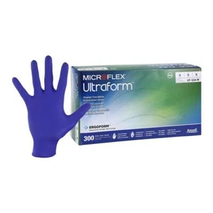 Microflex UF-524-M Ultraform Cobalt Blue Nitrile Gloves Medium 300/Box - Picture 1 of 1