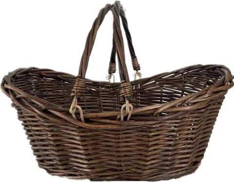 Wicker Basket Gift Baskets Empty Oval Willow Woven Picnic Basket Easter Candy Ba Cover