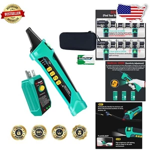 Professional Digital Circuit Breaker Finder with GFCI Outlet Tester & Flashlight - Picture 1 of 11