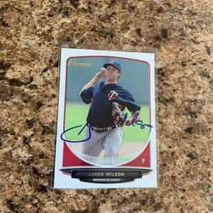Jared Wilson Signed 2013 Bowman Draft Rc Auto Minnesota Twins