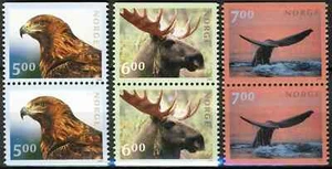 1090 Norway 2000, NK 1391-93, Wild Animals, Tourist VII, MI 1346-48, SC #1253-55 - Picture 1 of 1