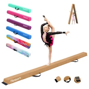 FBSPORT 9,5ft Schwebebalken: Faltbares Boden Gymnastikgerät für Kinder Erwachsene - Bild 1 von 5
