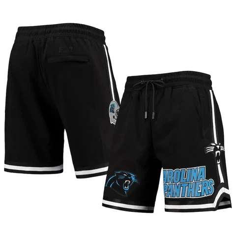 Men's Carolina Panthers Fans 2023 Loose Workout Sports Jogging Training Shorts Cover
