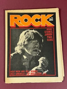 ROCK Magazine 10/11/1970 Mick Jagger, Jimi Page, Isle of Wight, Buddy Holly - Picture 1 of 8