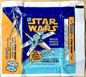 Topps Star Wars Series 5 Wax Wrapper 1977 Orange Version - Picture 1 of 1
