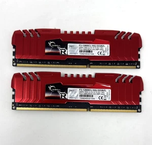 G.SKILL Ripjaws X DDR3 8GB x2 1600MHz RAM F3-12800CL10Q-32GBZL Untested - Picture 1 of 6