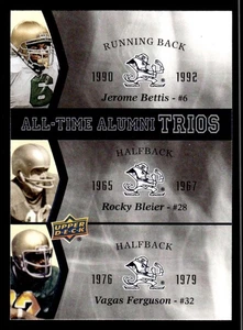2013 UD Notre Dame All-Time Alumni Trios Jerome Bettis, Bleier Ferguson ATAT-BBF - Picture 1 of 2