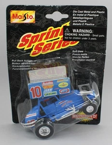 Maisto *SPRINT SERIES* Blue #10 Dirt Sprint Car Pull Back *NIP* - Picture 1 of 1