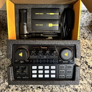 Maono Maonocaster Lite AU-AM200 S1 Starter Bundle Portable Podcast Console - Picture 1 of 12