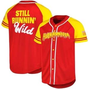 Maglia da baseball Hulk Hogan Hulkamania regalo per tifosi S-5XL - Foto 1 di 2