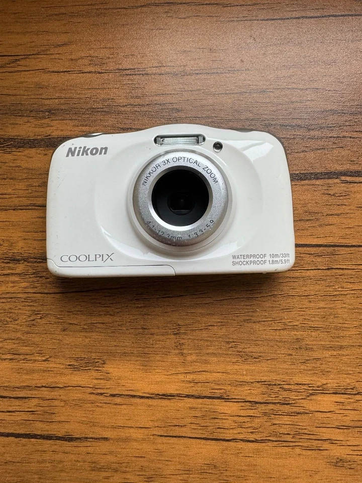 Nikon COOLPIX W150 White Digital Camera 13.2MP 3x Zoom Wi-Fi Bluetooth Full HD - Image 1 of 4