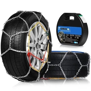 Snow Tire Chains for Car SUV Pickup Trucks, Set of 2 KN100 Brand New - Picture 1 of 4