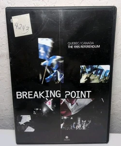 Breaking Point Quebec Canada 1995 Referendum DVD **RARE** B96 - Picture 1 of 2