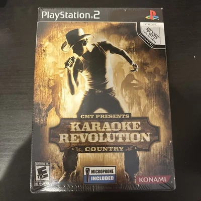 Karaoke Revolution Country Bundle Microphone - Sony PS2 New Sealed - Collectors - Image 1 of 2