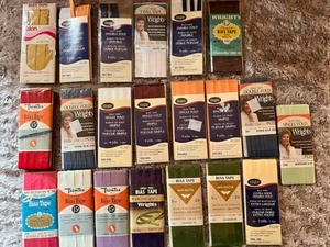 20+ Lot Single Double Fold - Bias Tape - Wrights Talon Trimtex Vintage Modern - Picture 1 of 2