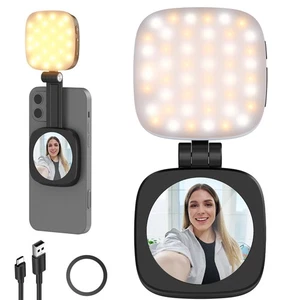 Magnetic Selfie Light Compatible with MagSafe IPhone Mini LED Desk Phone Stand - Picture 1 of 9