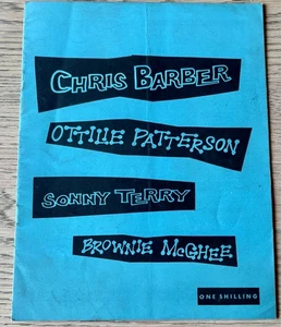 CHRIS BARBER SONNY TERRY & BROWNIE MGHEE 1958 UK TOUR PROGRAMM JAZZ BLUES - Bild 1 von 7