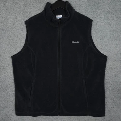 Columbia Vest Womens 2X Plus Gray Benton Springs Fleece Full Zip Outdoors Hiking - Image 1 of 4