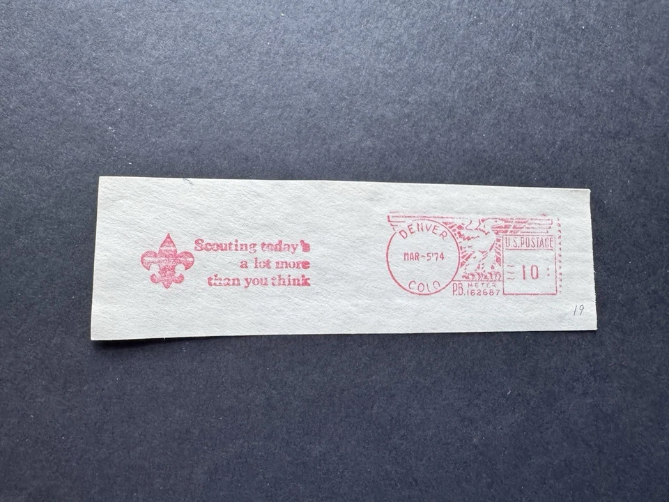 US 1974 Boy Scouts Meter Cut-Piece (19) +Scouting's A Lot More Than You Think - Image 1 of 1