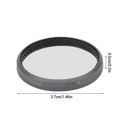Black Diffusion 1/4 Filter Fit For Action 4 5 Pro Optical Glass Action Camera - Image 1 of 4
