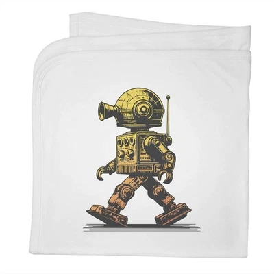 Manta/Chal Bebé Algodón 'Robot Juguete Retro' (BY00040509) Foto 1 de 2