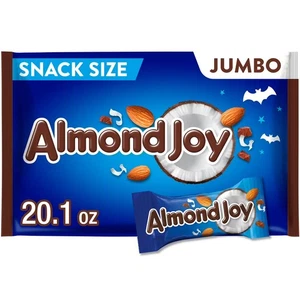 Almond Joy Coconut and Almond Chocolate Snack Size Halloween Candy.. - Picture 1 of 3